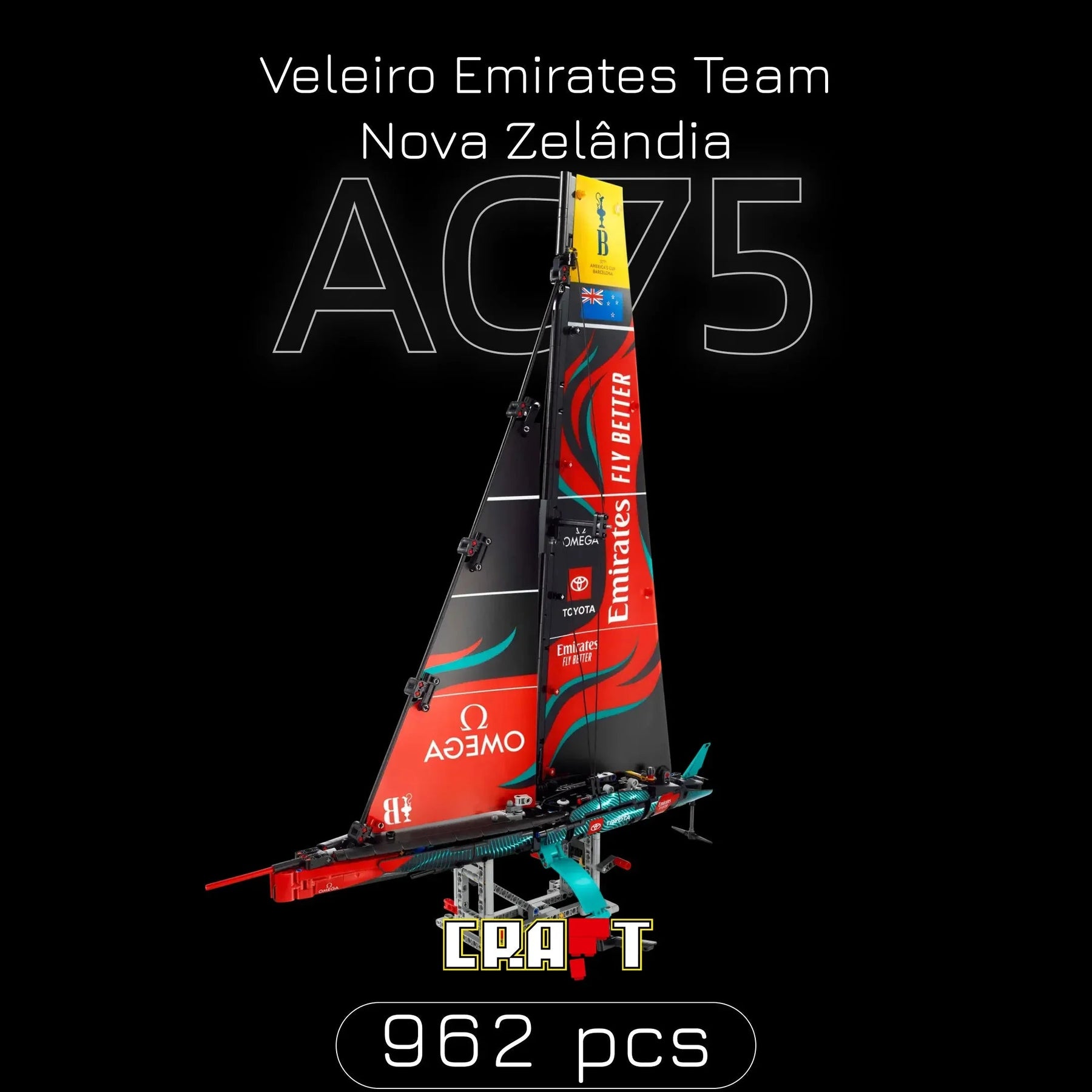 Veleiro Emirates - Time Nova Zelândia AC75 (962 peças)